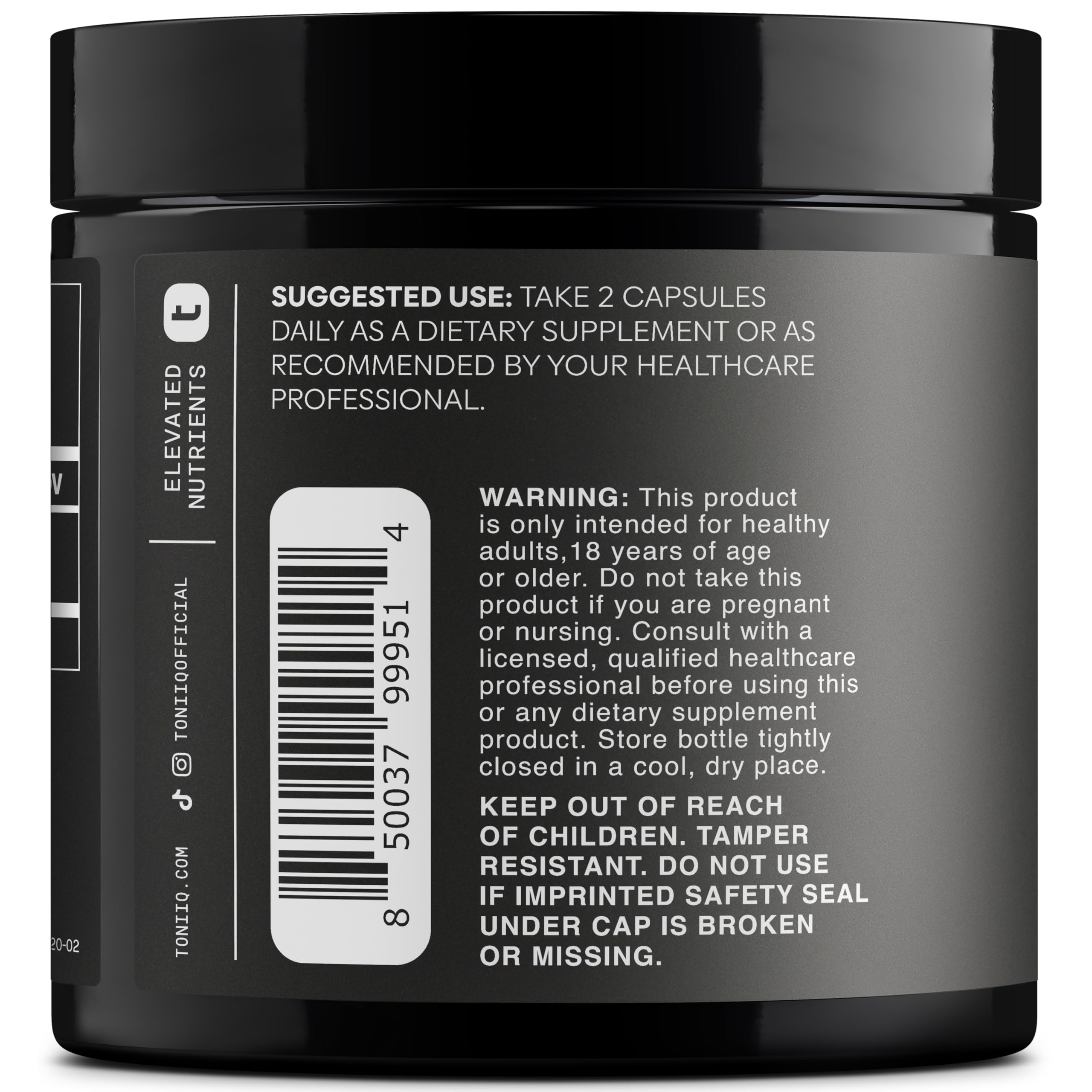 Supplement facts panel for Fadogia Agrestis 30:1 extract