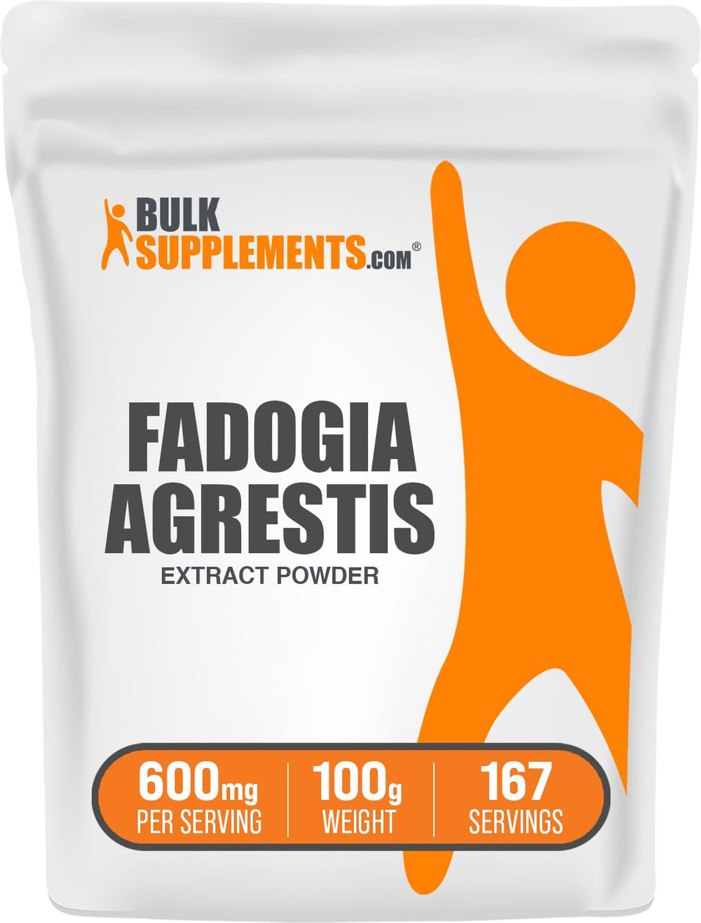 Front view of Fadogia Agrestis Extract Powder 100g pack