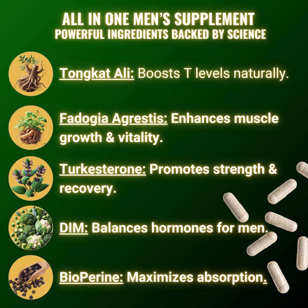 Fadogia agrestis supplement for men label close-up