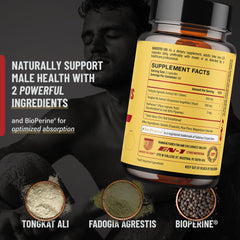 Fadogia Agrestis and Tongkat Ali complex ingredients