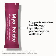Fairhaven Health open stick pack showing powdered contents for easy mixing