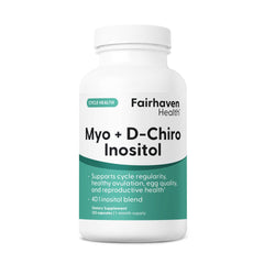 Myo-Inositol and D-Chiro Inositol 40:1 ratio bottle label