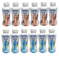 Fairlife Nutrition Plan vanilla packaging display with 12-pack in Accents Depot packaging