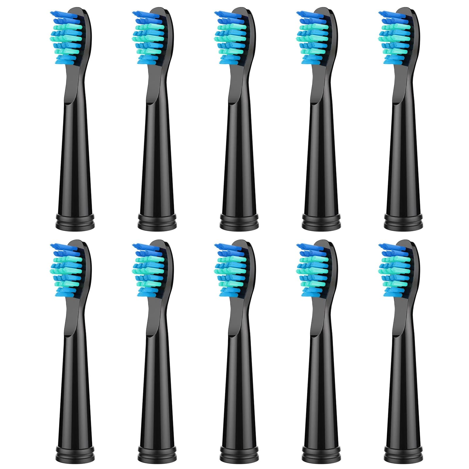 Replacement FairyWill toothbrush head compatible with FW507/508/551/515/917/959/2011 and FW-D1/D3/D7/D8, front view