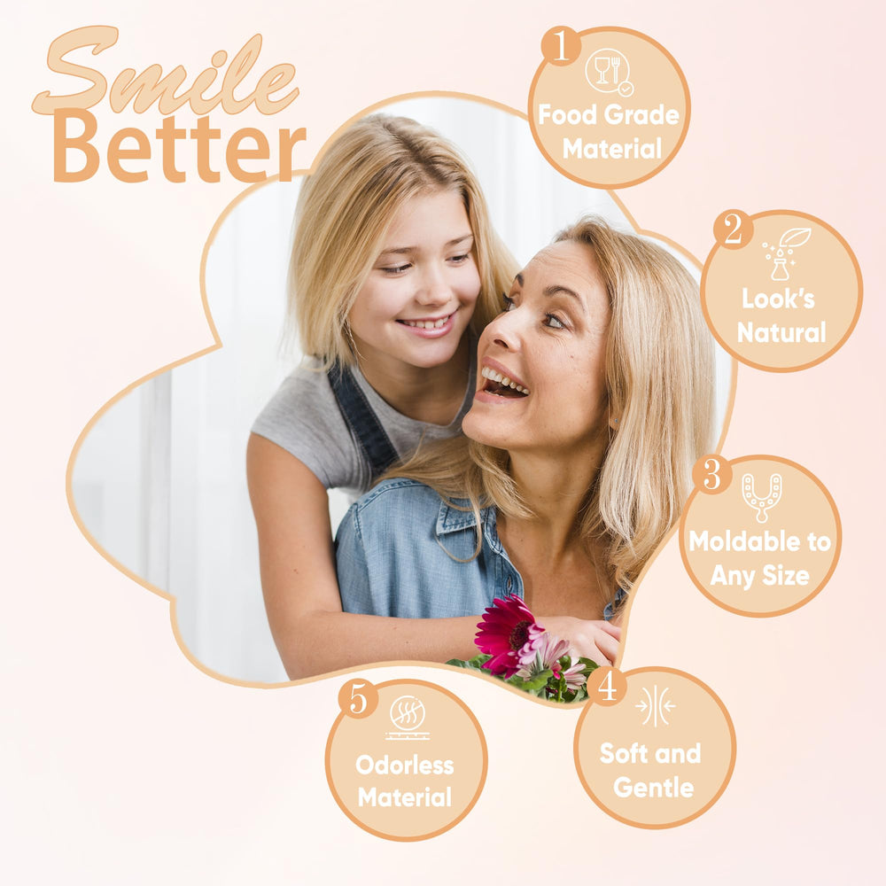 Authentic gum color and lifelike teeth texture on veneers