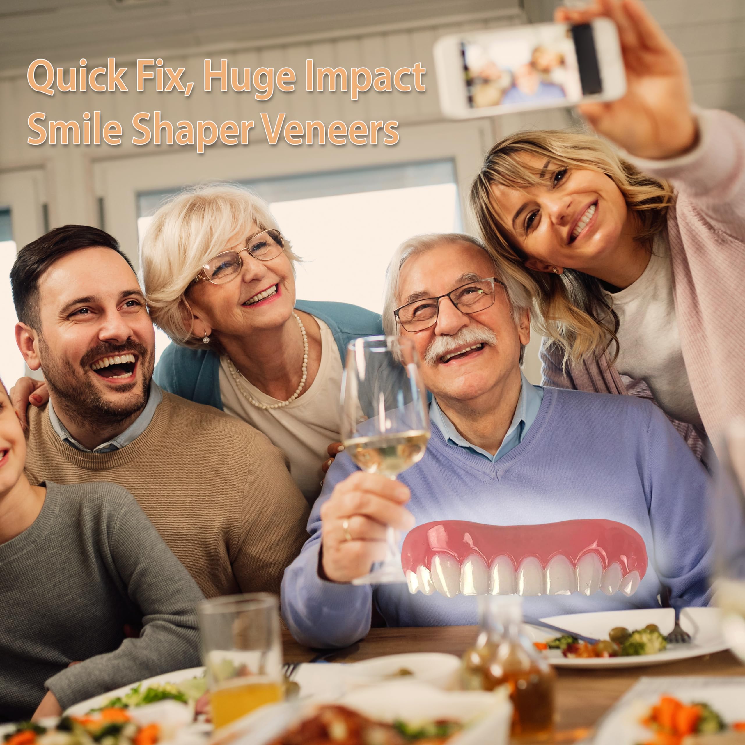 Veneers being molded to fit unique oral contours