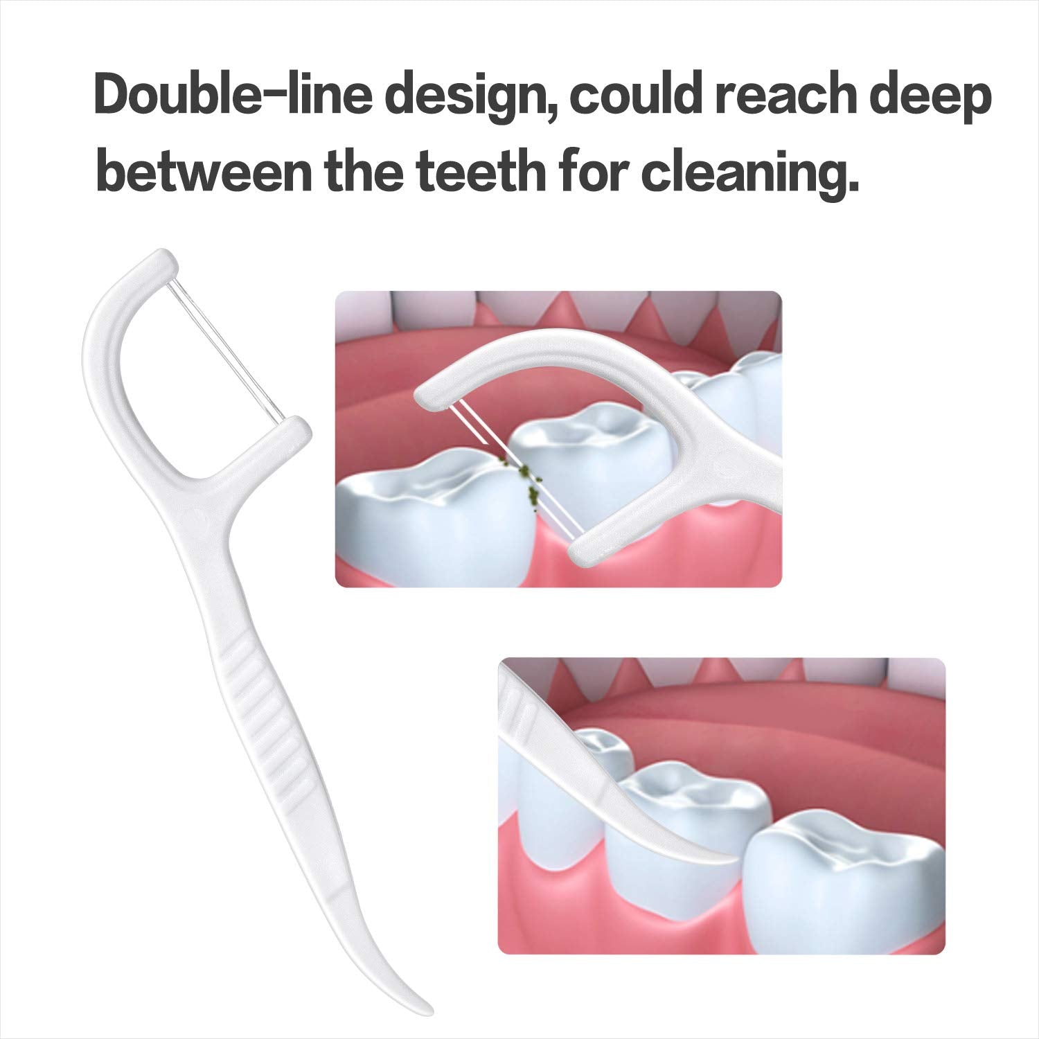 Floss picks with 4 travel cases