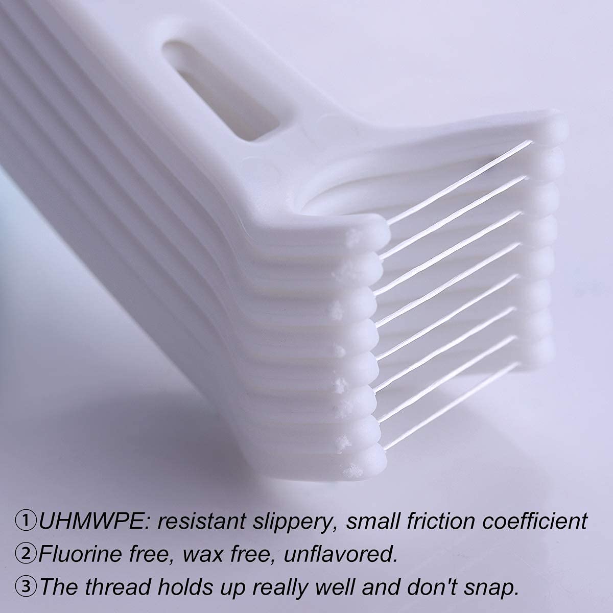 Dental floss threaders for easy threading