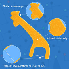 Fluoride-free kid flossers made from durable material