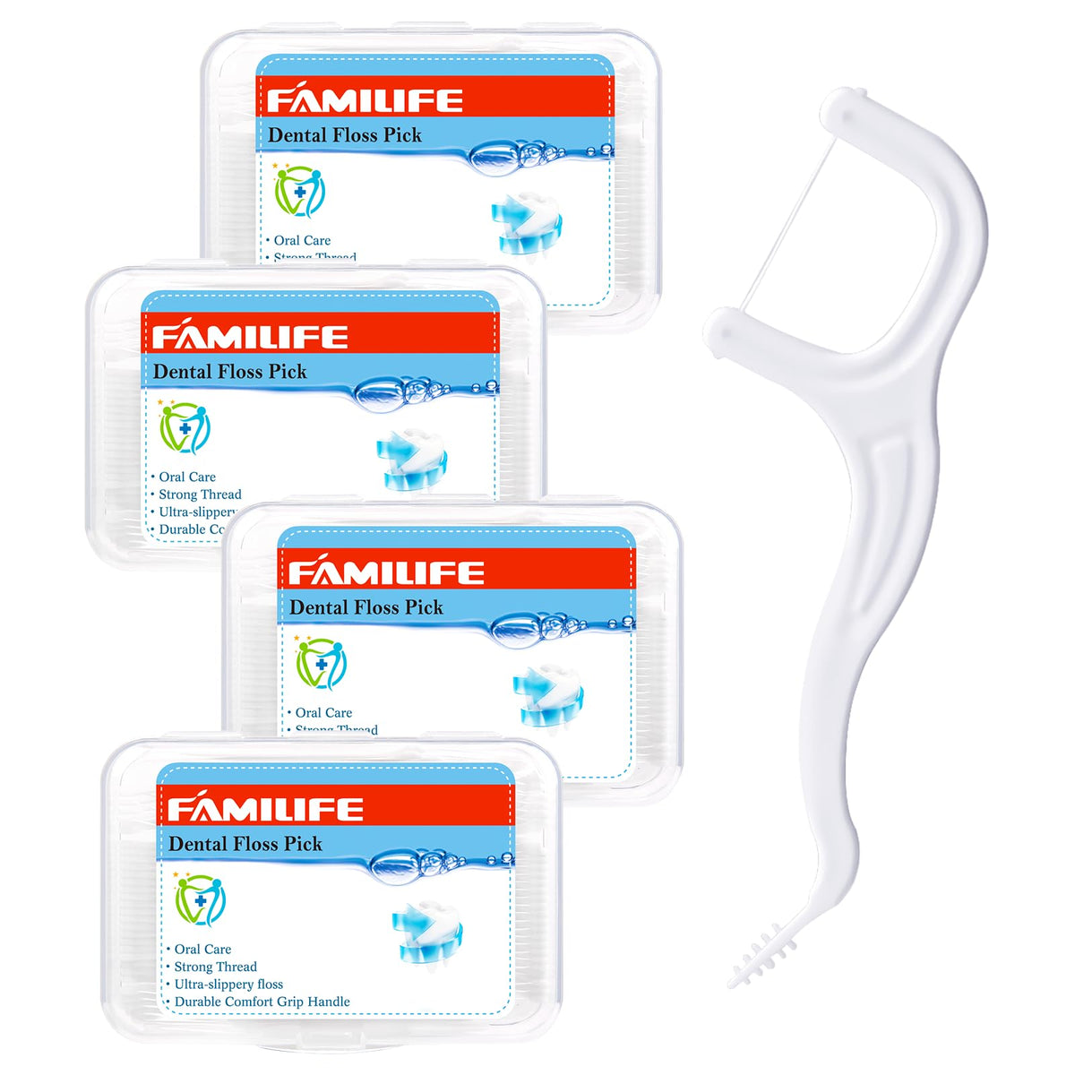 FAMILIFE Floss Picks 200 Count packaging
