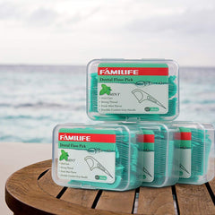 Floss picks in a travel case