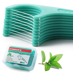 Set of four travel cases for FAMILIFE mint floss picks