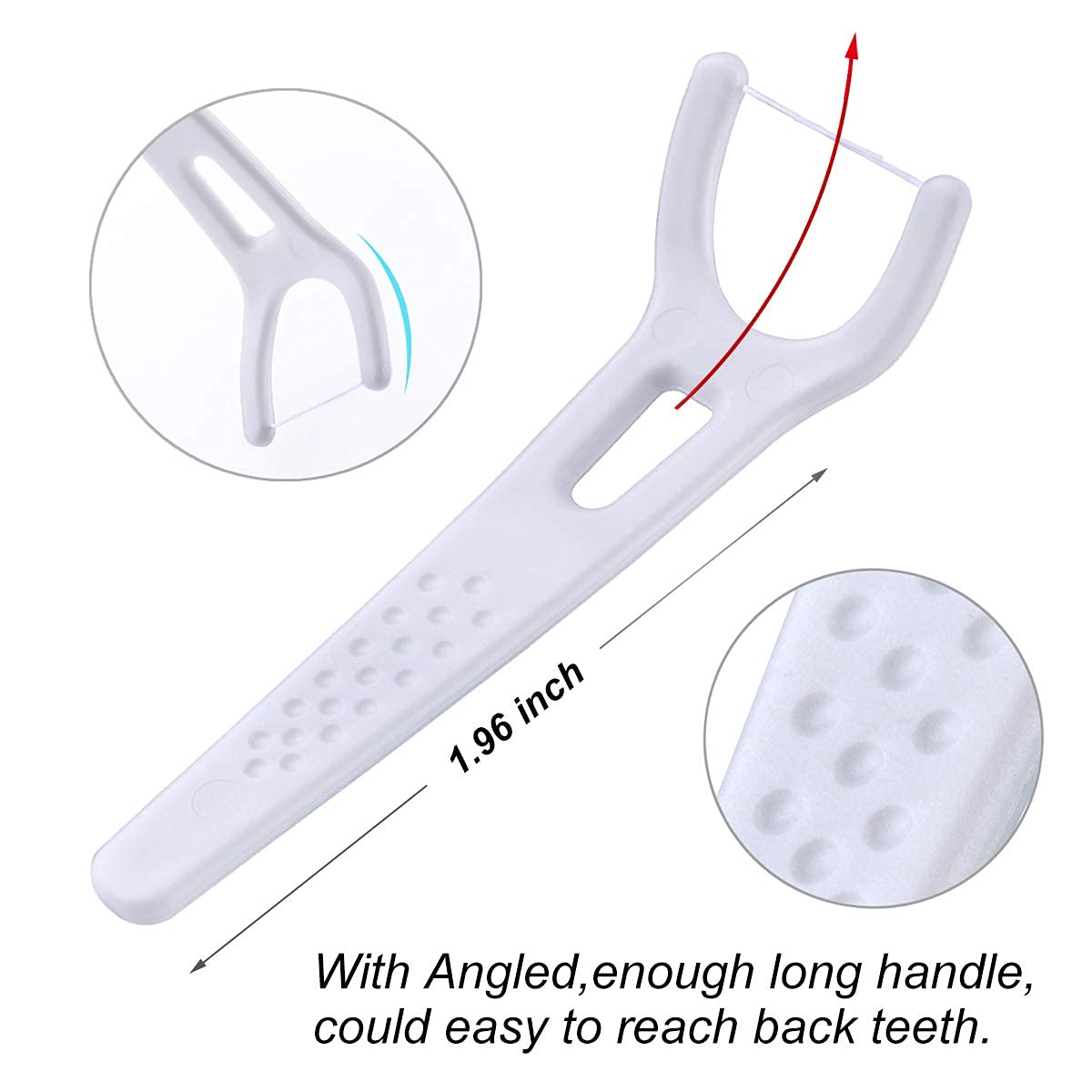 Unflavored floss picks for sensitive gums