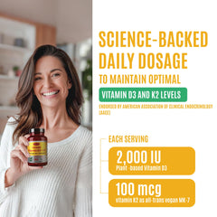 Illustration showing K2 MK-7 and D3 interaction