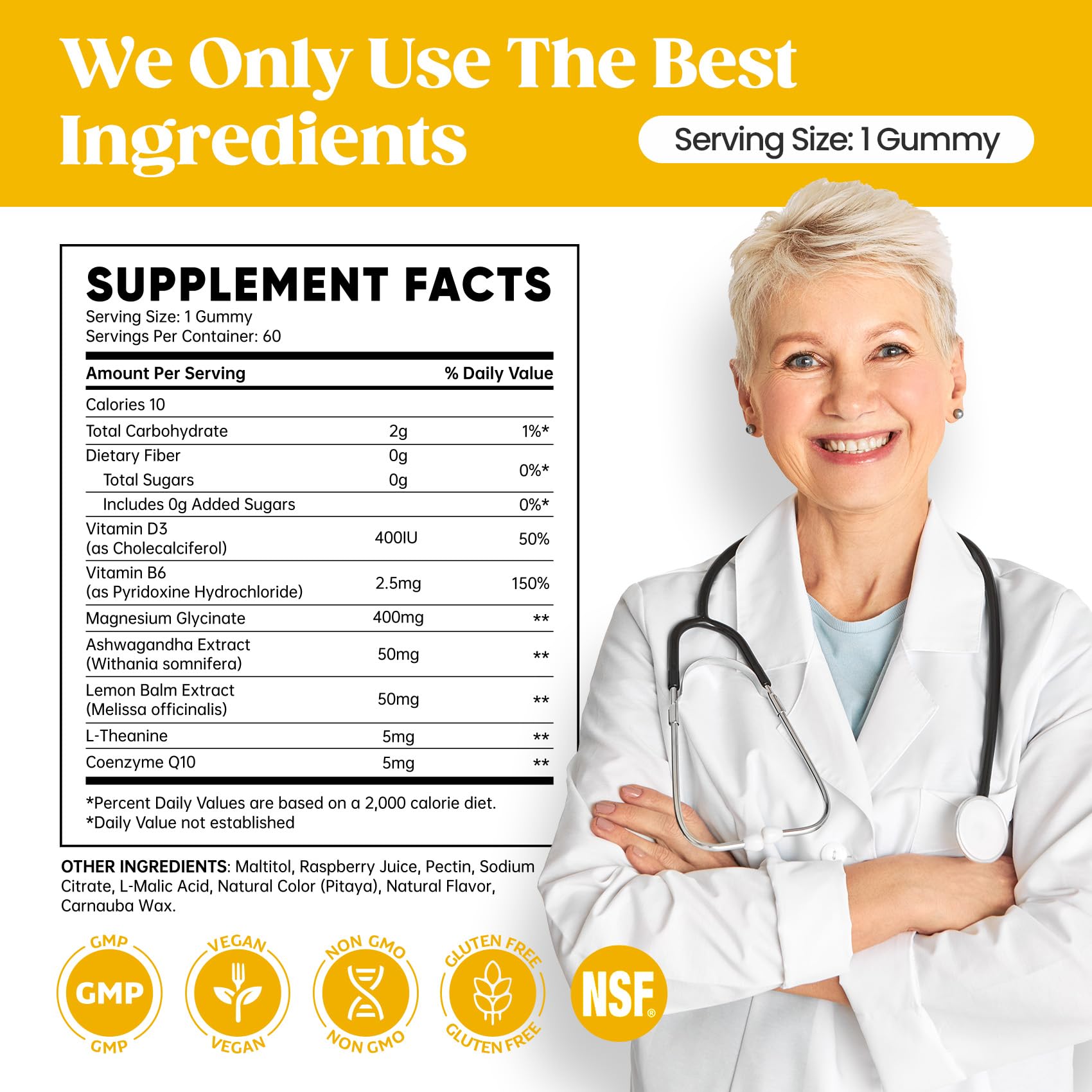 Family-friendly vegan magnesium glycinate gummies