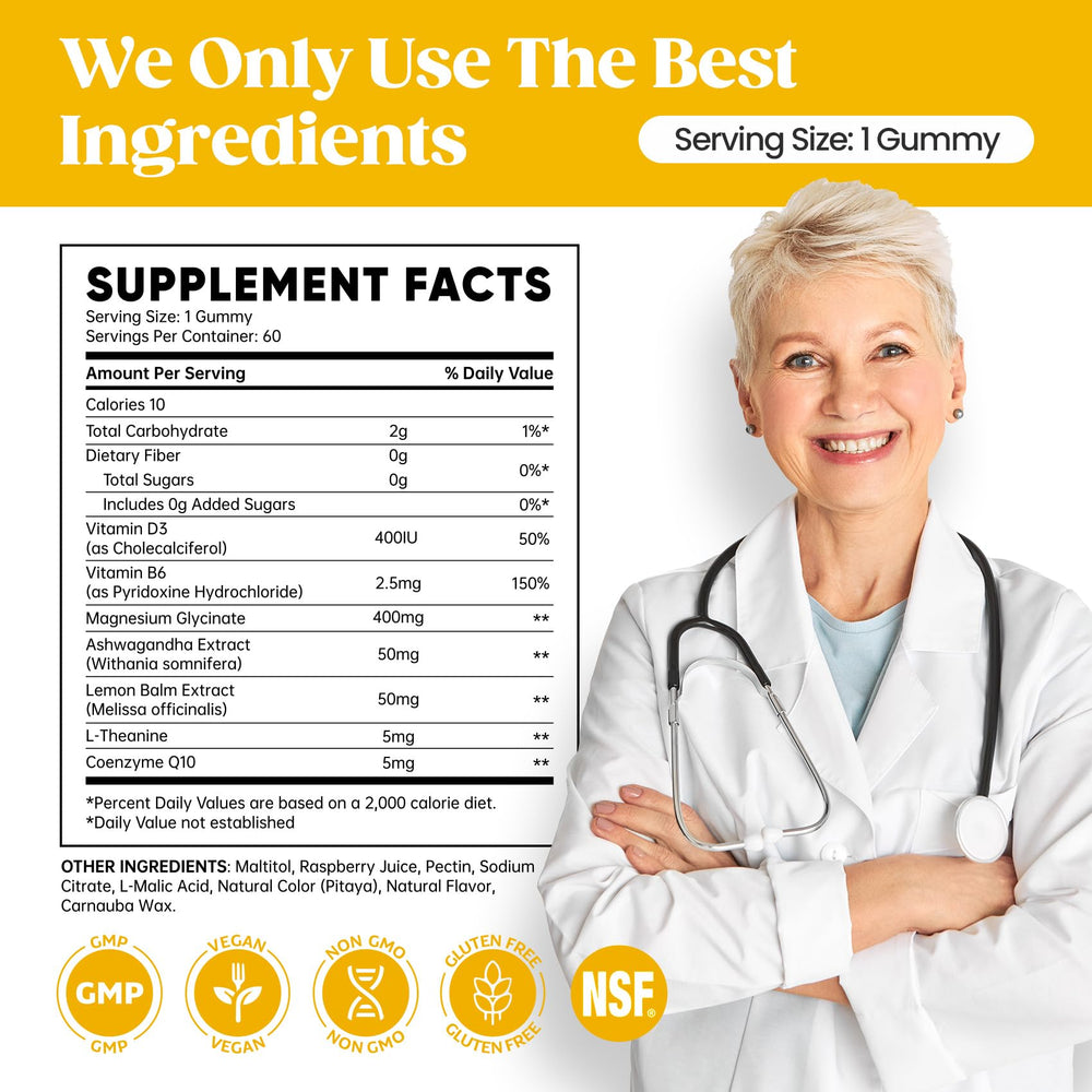 Family-friendly vegan magnesium glycinate gummies