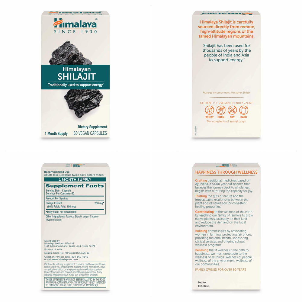 Family-owned Himalaya Ayurvedic Shilajit heritage