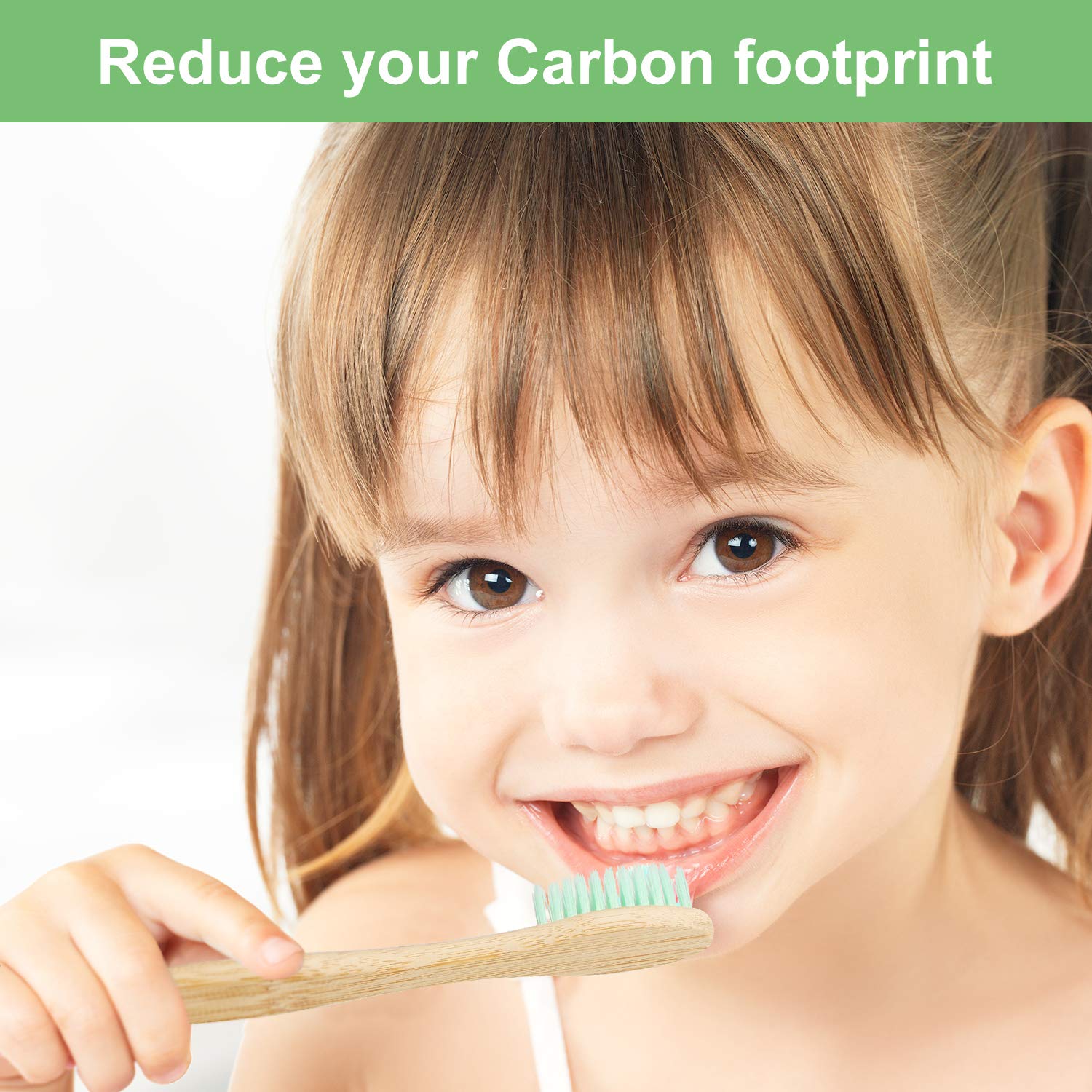Family-friendly multi-color bamboo toothbrushes for each member