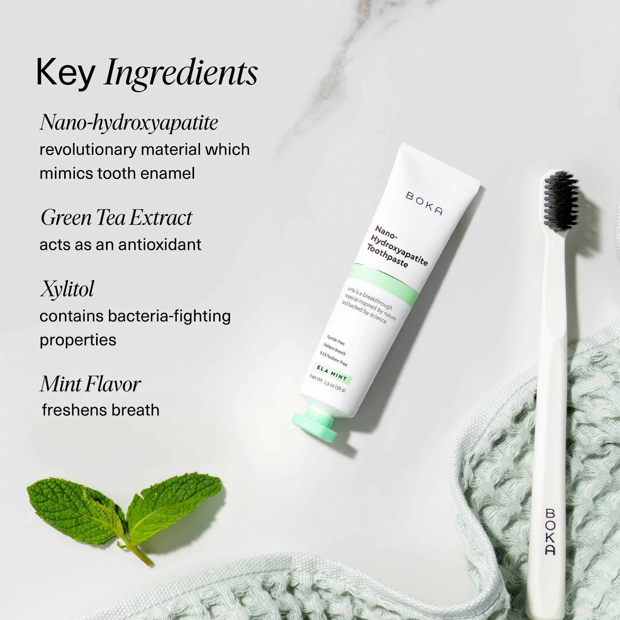 Family brushing with fluoride-free toothpaste for sensitive teeth