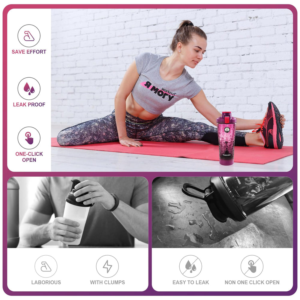 FANS-ONE diamond-pattern exterior adds premium flair to your shaker