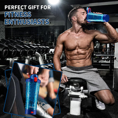 FANS-ONE blue-motor-base detachable base supports easy charging and cleaning on trips.