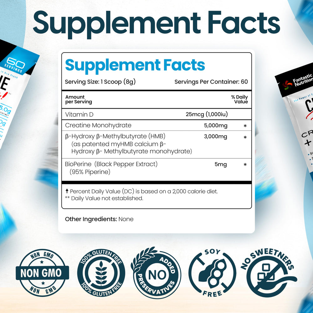 Container indicating 60 servings per tub