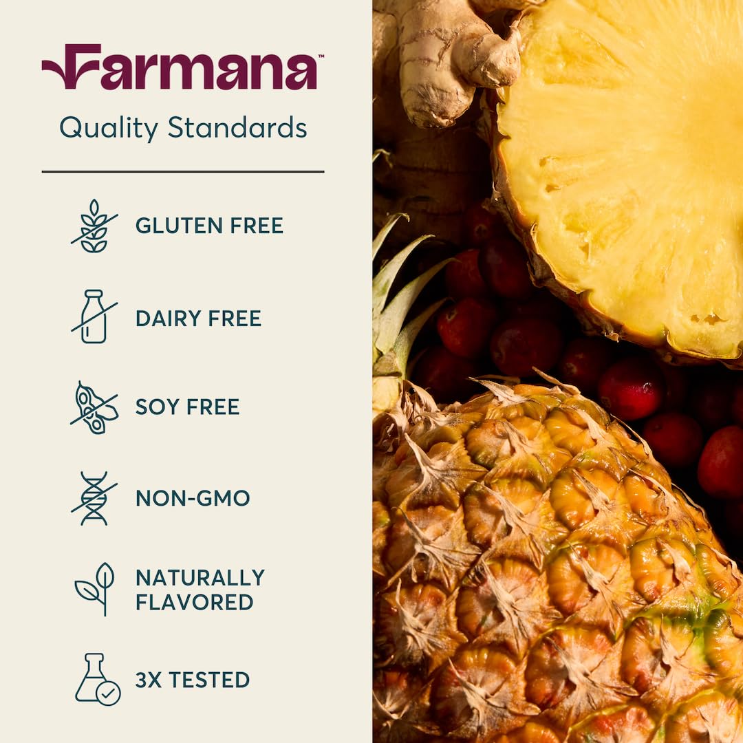 Farmana drink-mix scoop being stirred into water signals easy daily ritual.