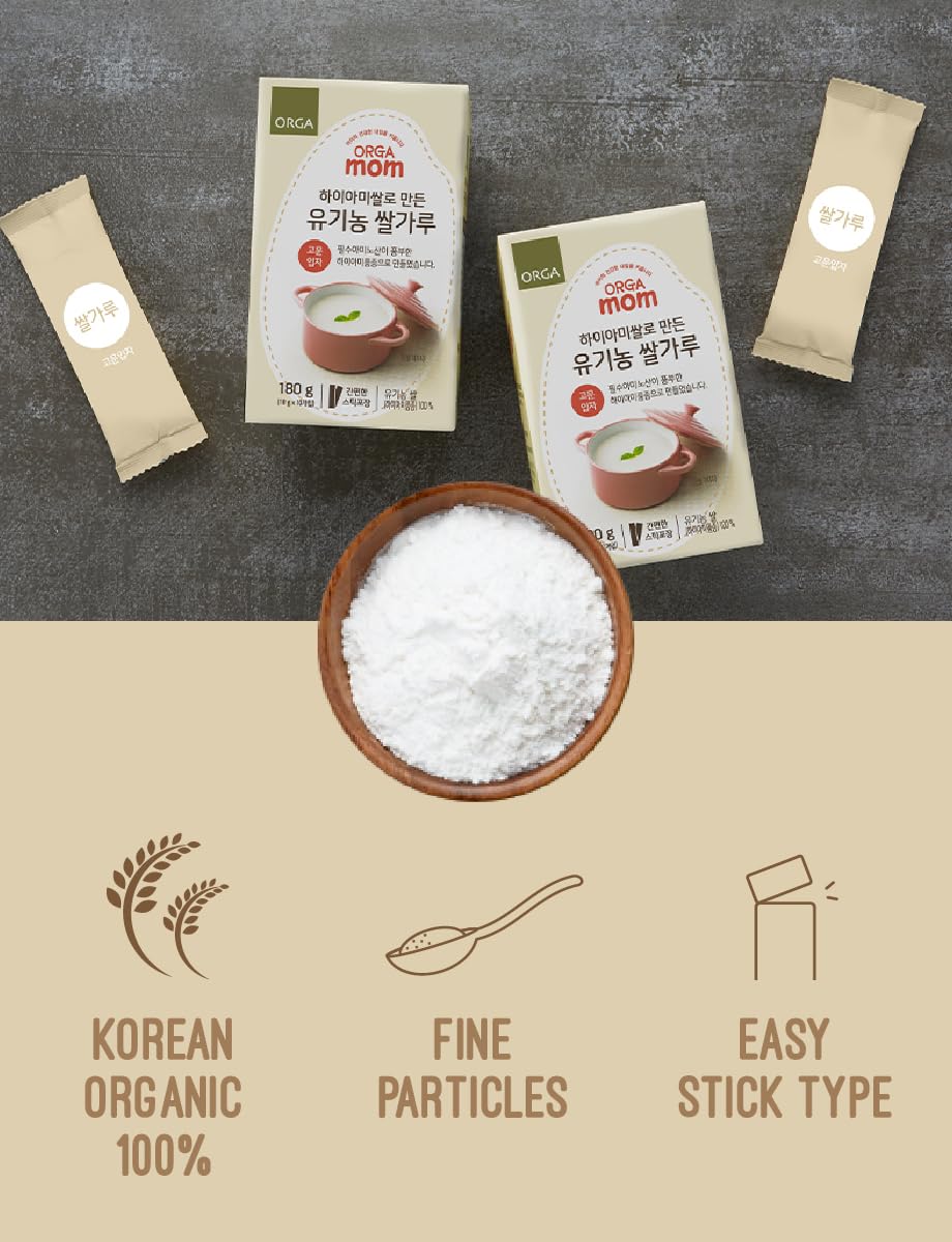 FARMER QUEEN Orga mom 18g sachet offers precise portion for quick recipes.