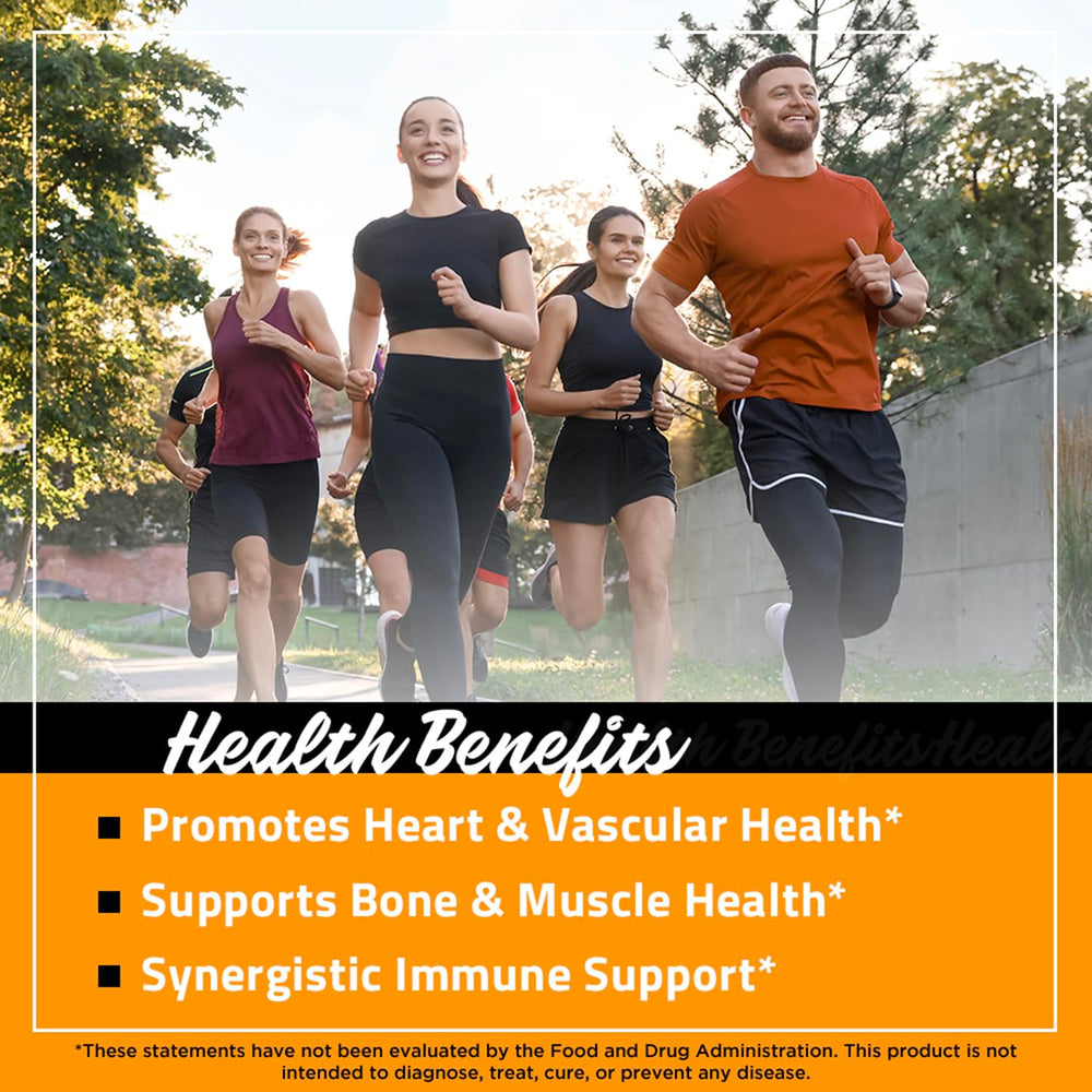 5000 IU vitamin D3 (cholecalciferol) and 100 mcg vitamin K2 (MK-7) in veggie capsules