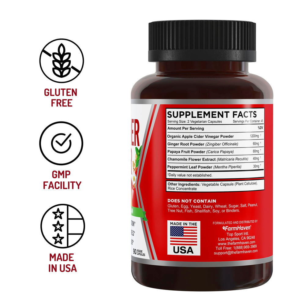 Potential energy and wellness support from FarmHaven ACV capsules.