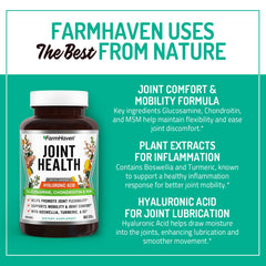Hyaluronic acid and vitamin D3 symbols representing joint lubrication and health