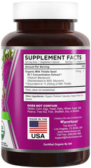 Milk Thistle Powder Extract capsules close-up