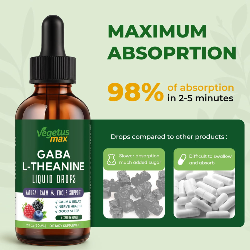 Fast-absorbing GABA Drops – 2oz (60ml)