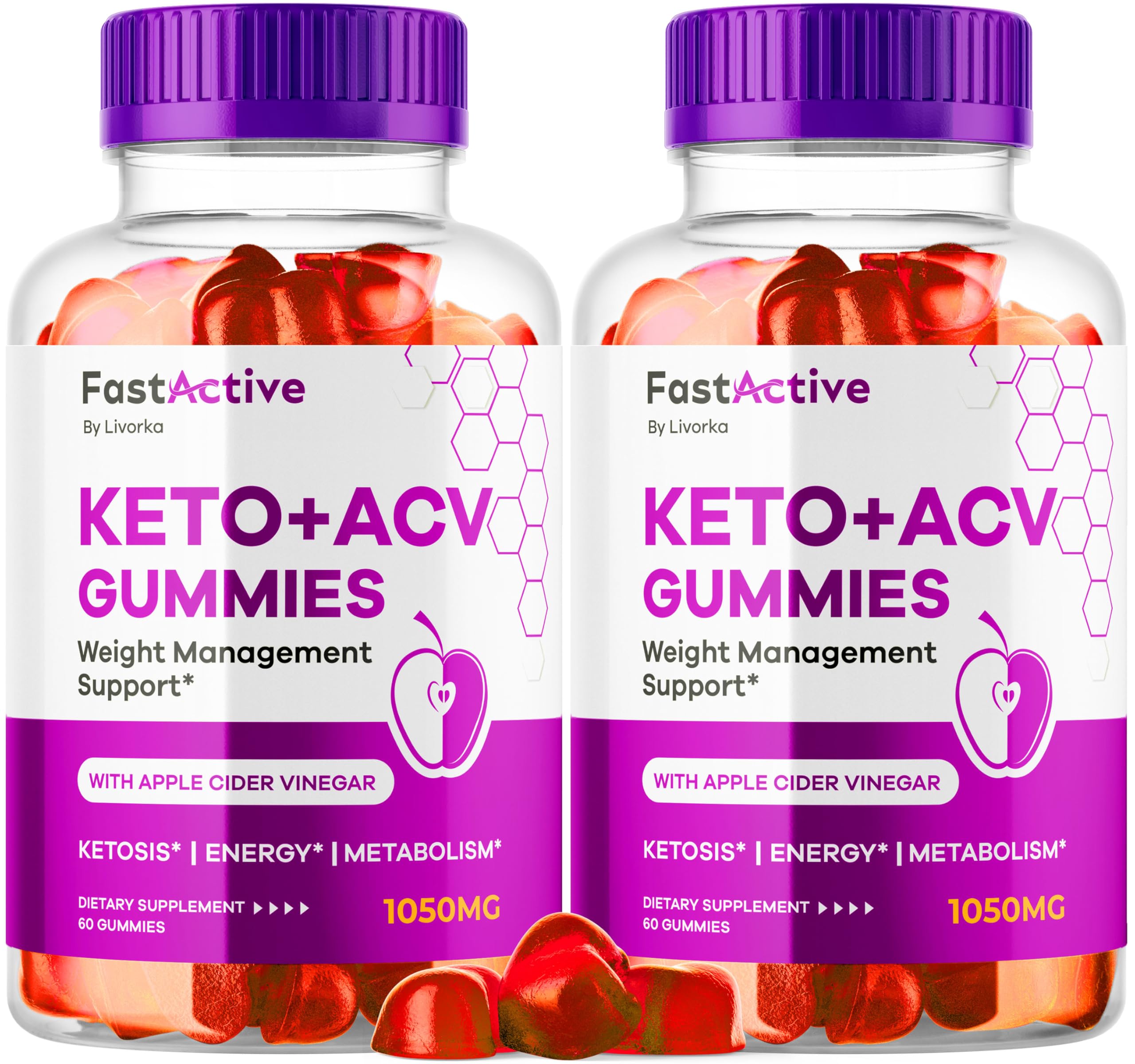 Two-pack Fast Active Keto ACV Gummies box front