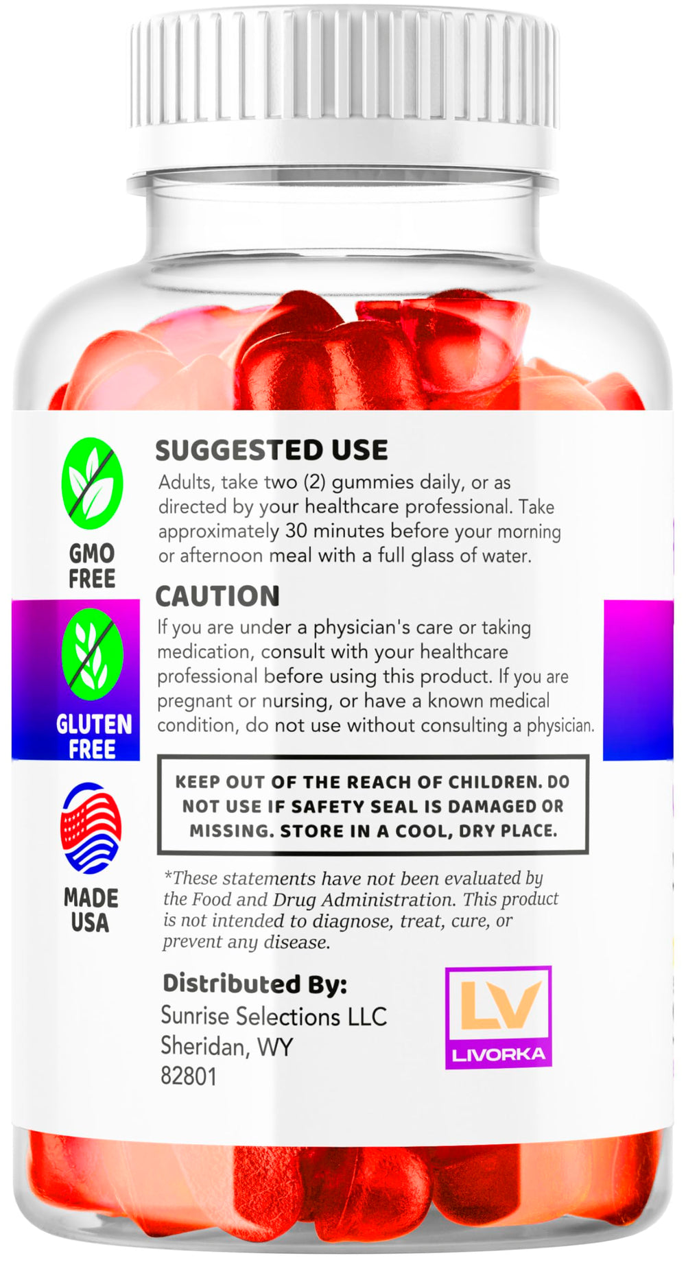 Label image for Fast Ripped Keto ACV Gummies 5-pack