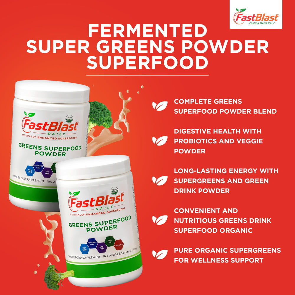 Fermented greens blend visual emphasis