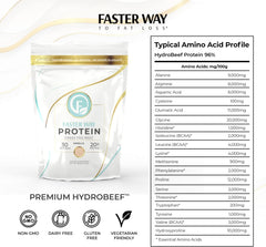 Prepared vanilla protein shake in glass with scoop