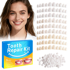FAVIRZCE Temporary Tooth Repair Kit box and contents with moldable beads