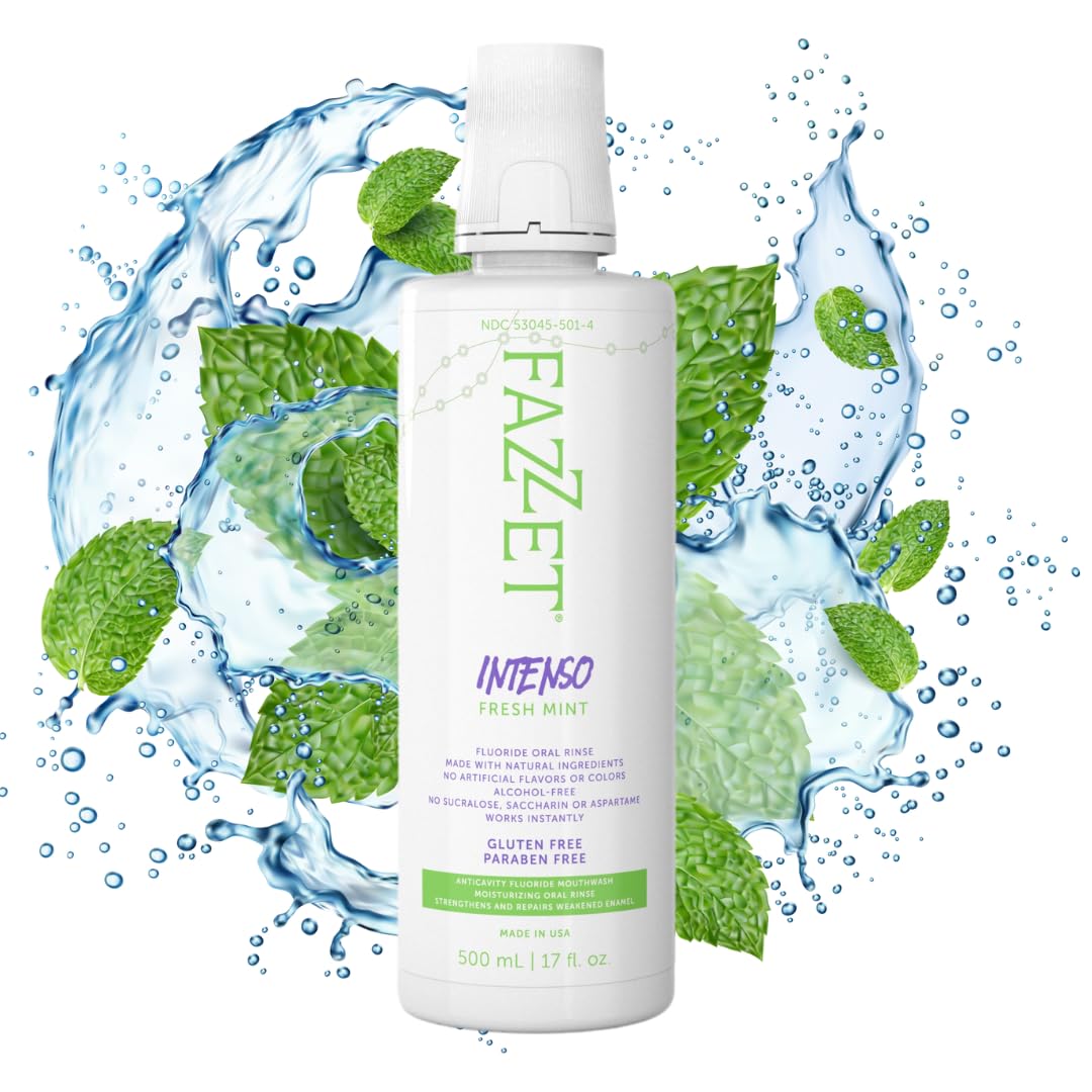 Back label with ingredients on FAZZET Intenso bottle