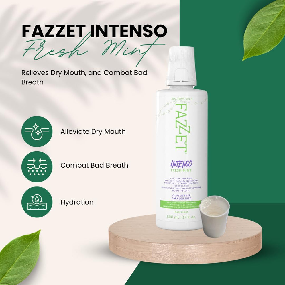 Product display featuring FAZZET Intenso on a shelf