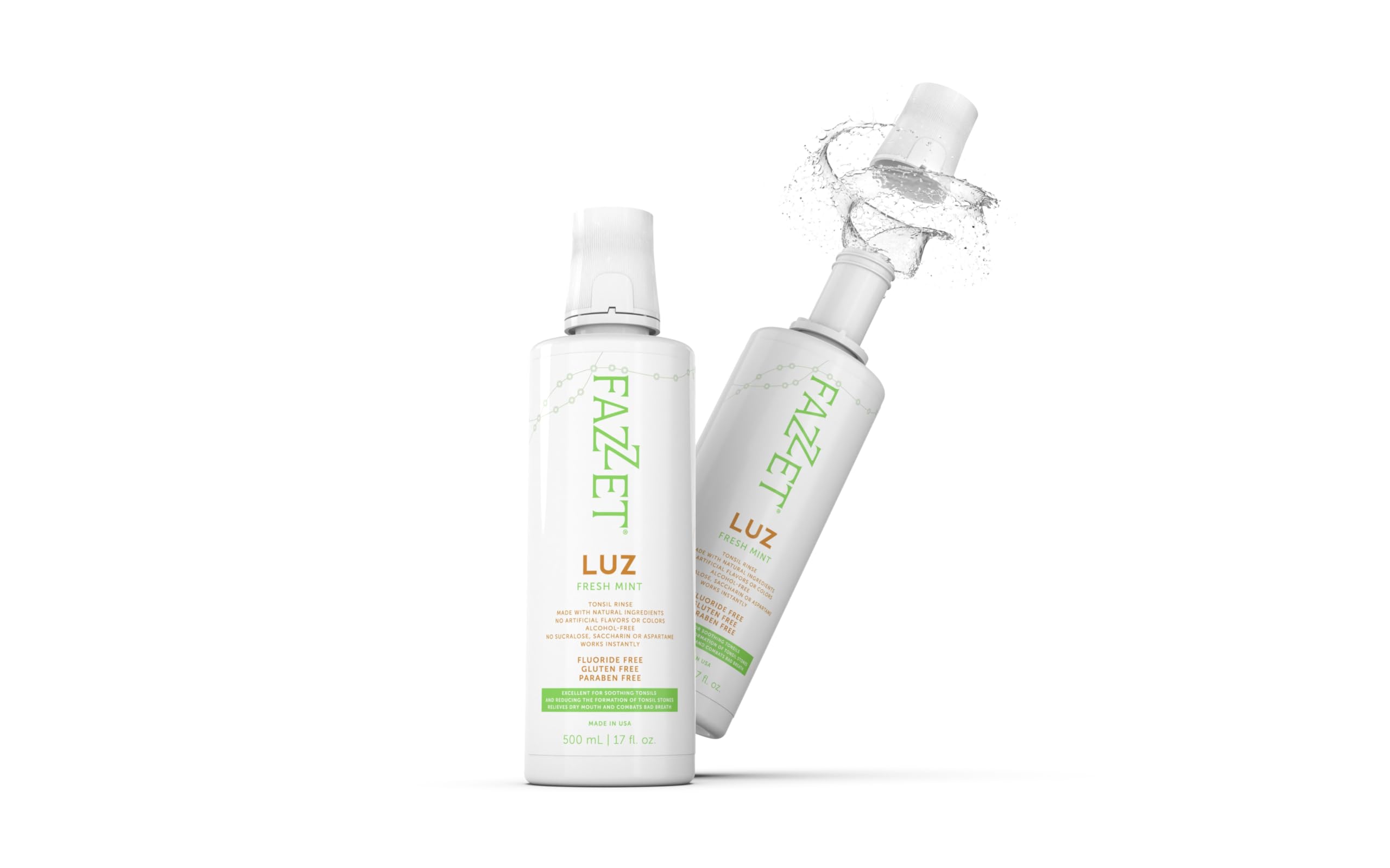 Graphic highlighting ingredients like zinc citrate, licorice root, aloe vera