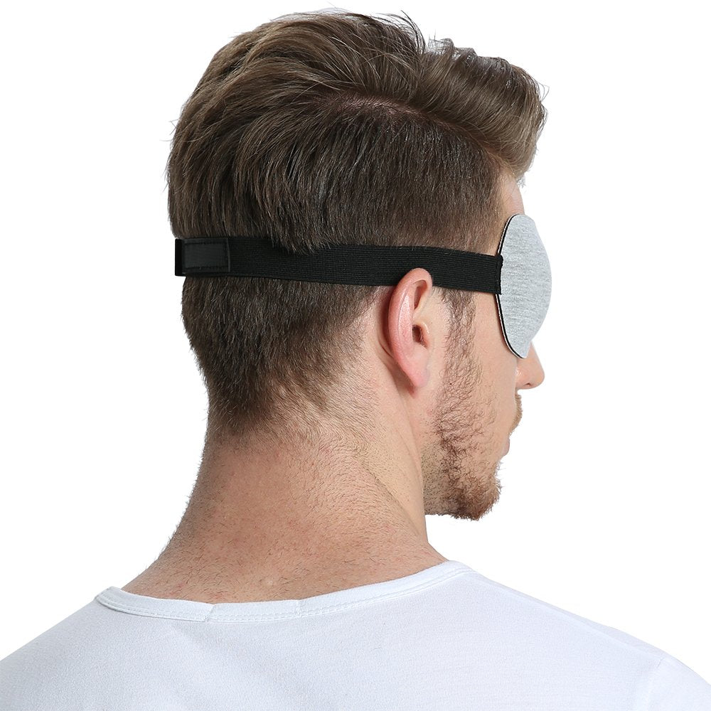 Full coverage of FCAROLYN 3D Eye Patch Gray Right Eye