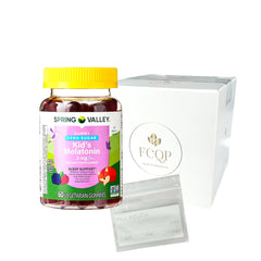 FCQP Spring Valley Kids Melatonin Gummies - 1 mg, Zero Sugar, Blackberry & Raspberry – 60 count bottle