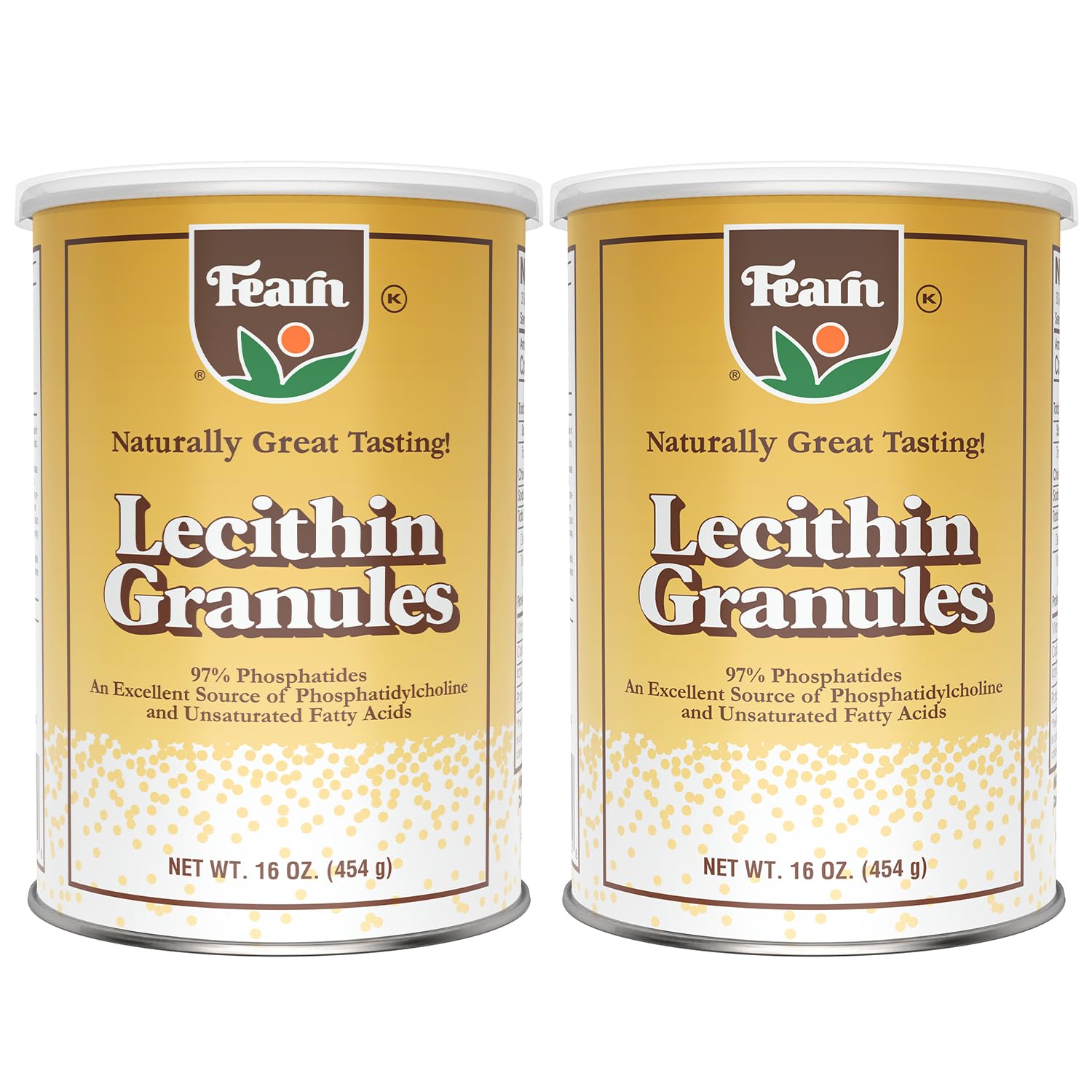 Fearn Natural Foods Soy Lecithin Granules packaging – 16 oz, pack of 2
