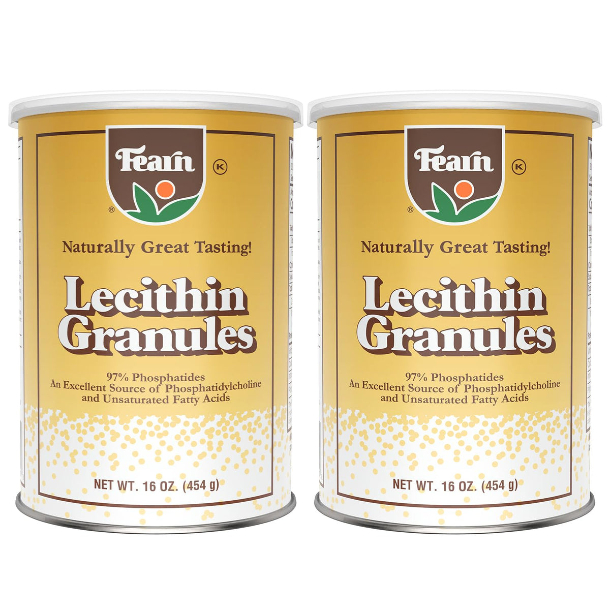 Fearn Natural Foods Soy Lecithin Granules packaging – 16 oz, pack of 2