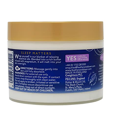 Close-up of ingredients label on Magnesium Sleep Butter