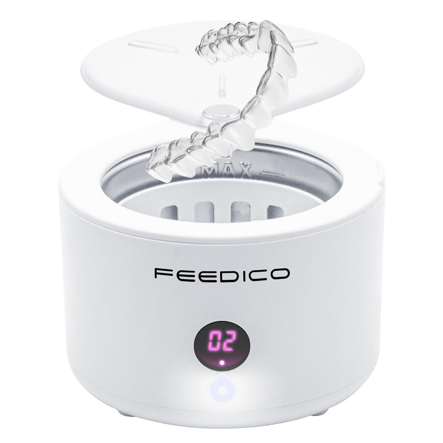 Feedico 200ml ultrasonic cleaner on a white background