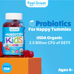 Close-up of strawberry flavored probiotic gummy for kids