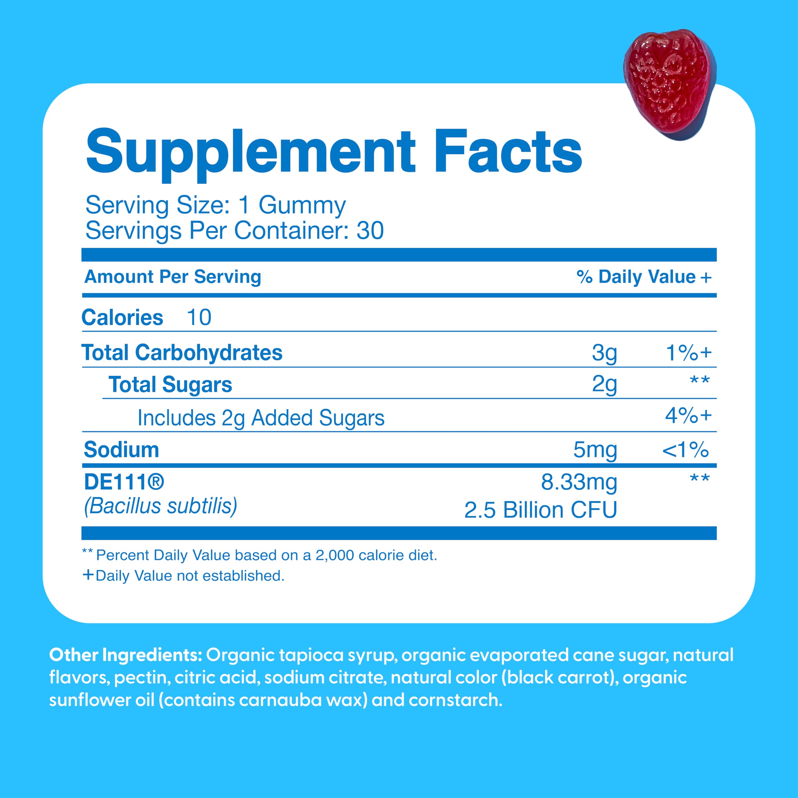 Dairy-free, vegan-friendly probiotic gummies for children