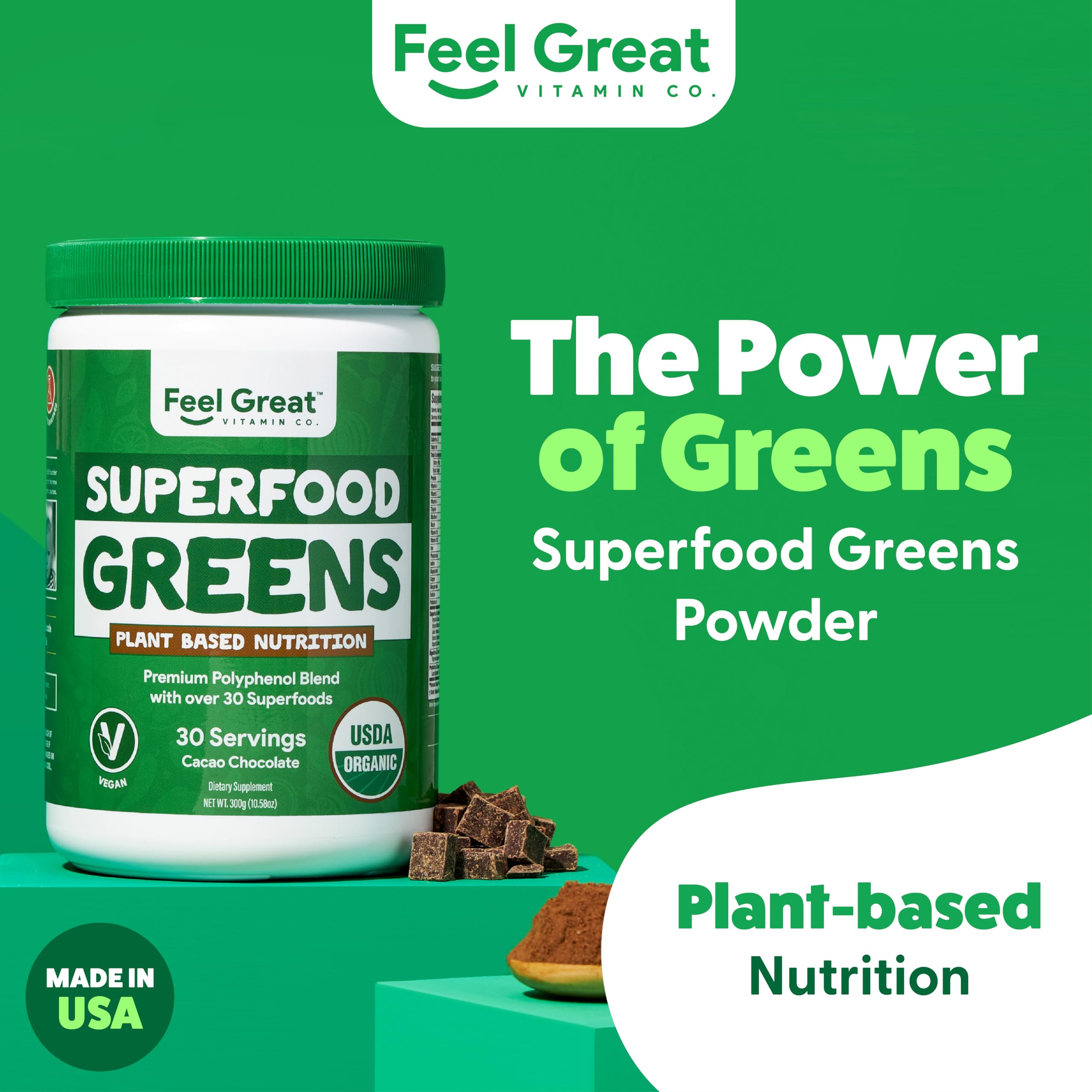 Polyphenols and antioxidants from greens and fruits for energy and immunity